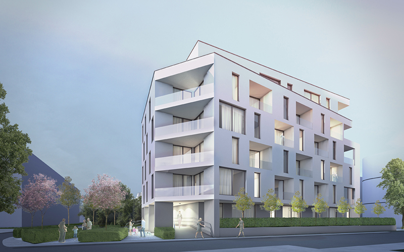 2nd Prize: Residential building in Rosenberggürtel